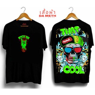 【ใหม่】[DA METH] - OVERSIZED SHIRT BOOTLEG - ROCK ON - ANIME | GRAPHIC | RAPTEES - PURE COTTON