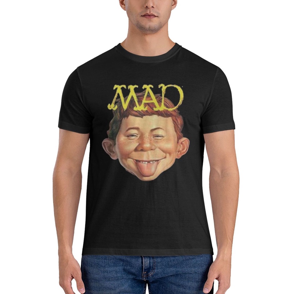 เสื้อยืดใหม่ล่าสุด Mad Alf E Neuman Mascot Boy Magazine ผ้าฝ้ายที่กําหนดเองสําหรับ Man