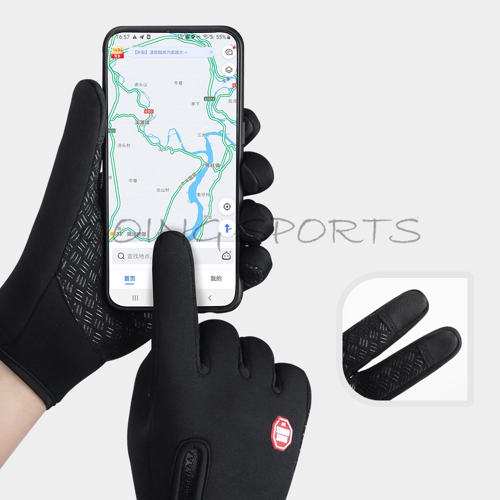 Goingsports ถุงมือกันลม และให้ความอบอุ่น สําหรับใช้กลางแจ้ง หน้าจอสัมผัสได้ สําหรับผู้ชาย และผู้หญิง