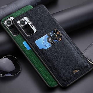 เคสมือถือ หนัง PU พร้อมช่องใส่บัตร สําหรับ Xiaomi Redmi Note 10 Pro Max 5G 10S Redmi Note 10 Pro