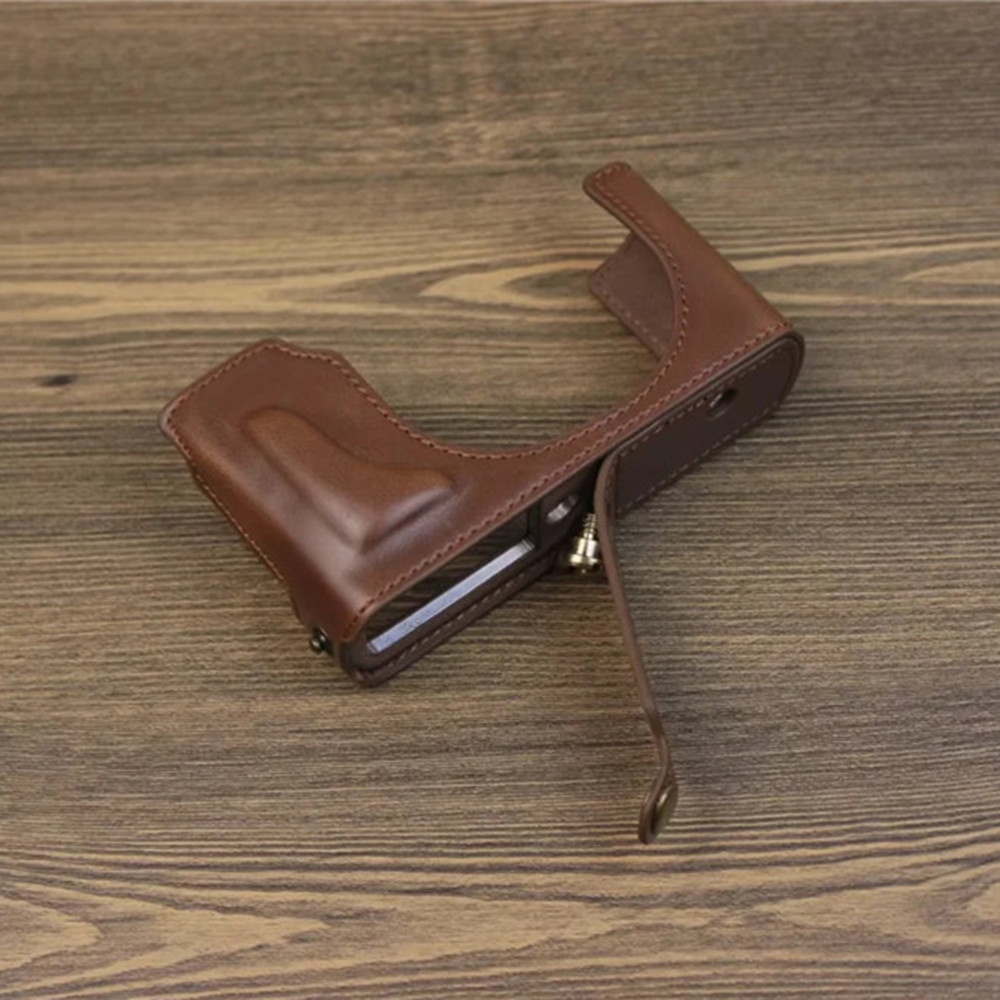 เคสกระเป๋าใส่กล้อง หนัง PU แบบครึ่งตัว สําหรับ Leica D-Lux Typ 109 Leica Typ 109