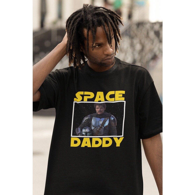 BEST QCเสื้อยืด ลายอวกาศ Pedro Pascal HL8942