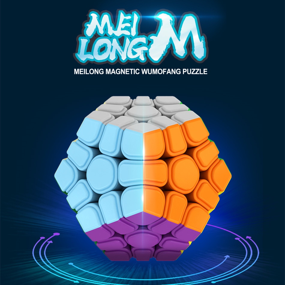 Moyu MFJS Meilong Megaminx M 3x3 ลูกบาศก์แม่เหล็ก ของเล่นคลายเครียด มืออาชีพ Moyu Megaminx Cubo Magi