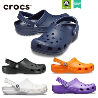 รองเท้าแตะ Crocs พื้นนิ่ม กันลื่น ระบายอากาศได้ดี เหมาะกับเดินชายหาด สไตล์คลาสสิก สําหรับผู้ชาย และผู้หญิง