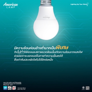 หลอดไฟ American lamp l หลอดไฟ LED ขั้ว E27 ไฟตกแต่งห้อง แต่งโคมไฟ รับประกัน 2 ปี