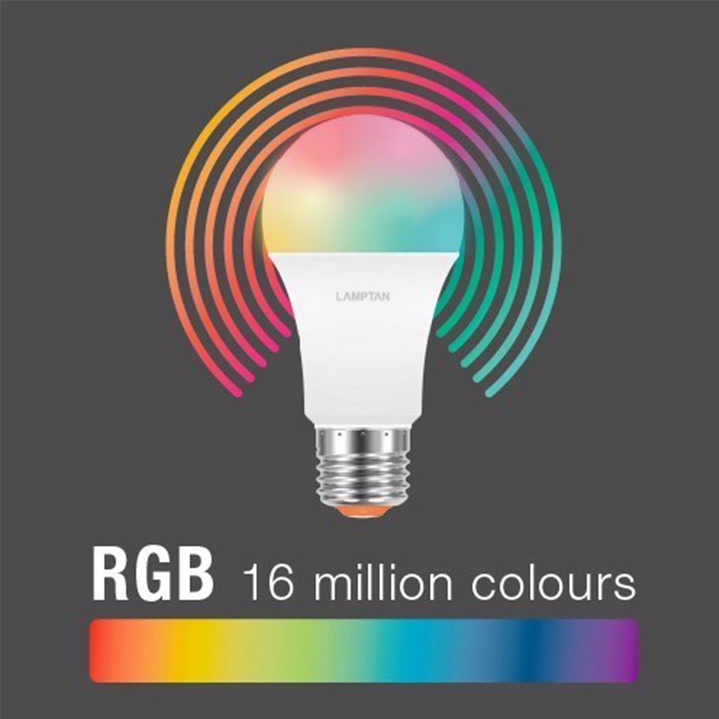 ร้านขายหลอดไฟ หลอดไฟ LED Tuya Smart Bulb Lamptan Smartlife สมาร์ท ไวไฟ WiFi bulb 10W Multi-Colour + 