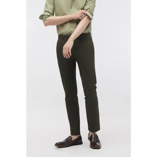 LTD กางเกงสแลคทรงสลิม ผู้ชาย สีเขียวเข้ม | Slim Slacks | 3398