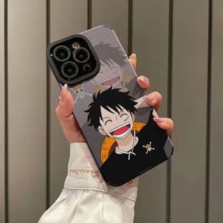 เคสโทรศัพท์มือถือแบบนิ่ม ลายการ์ตูนลูฟี่ สําหรับ iPhone 13 14Promax 12 11 XR Xs 7P