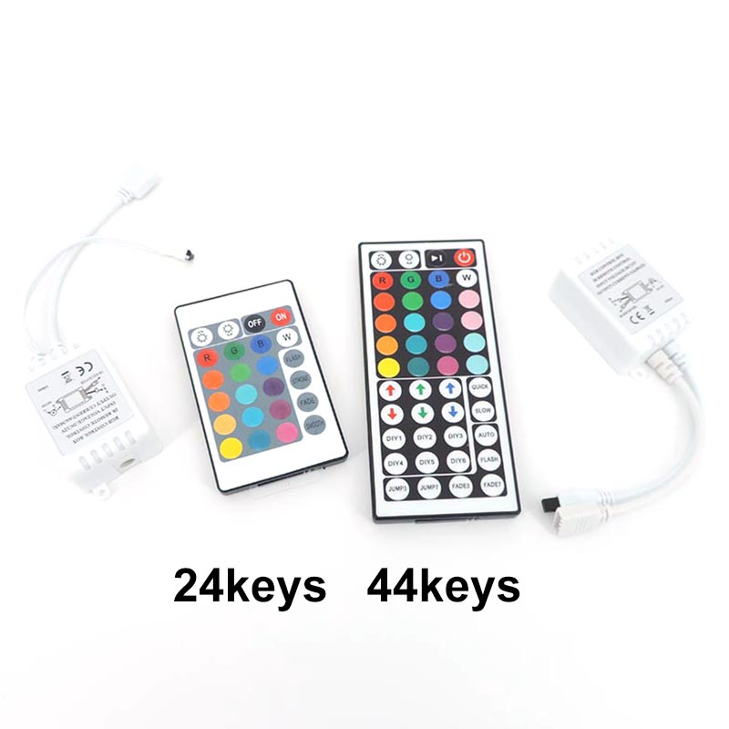 สายไฟ LED DC 12V RGB IR 24 44 คีย์ ปรับได้ สําหรับ SMD 3528 5050 5730 5630 THH1