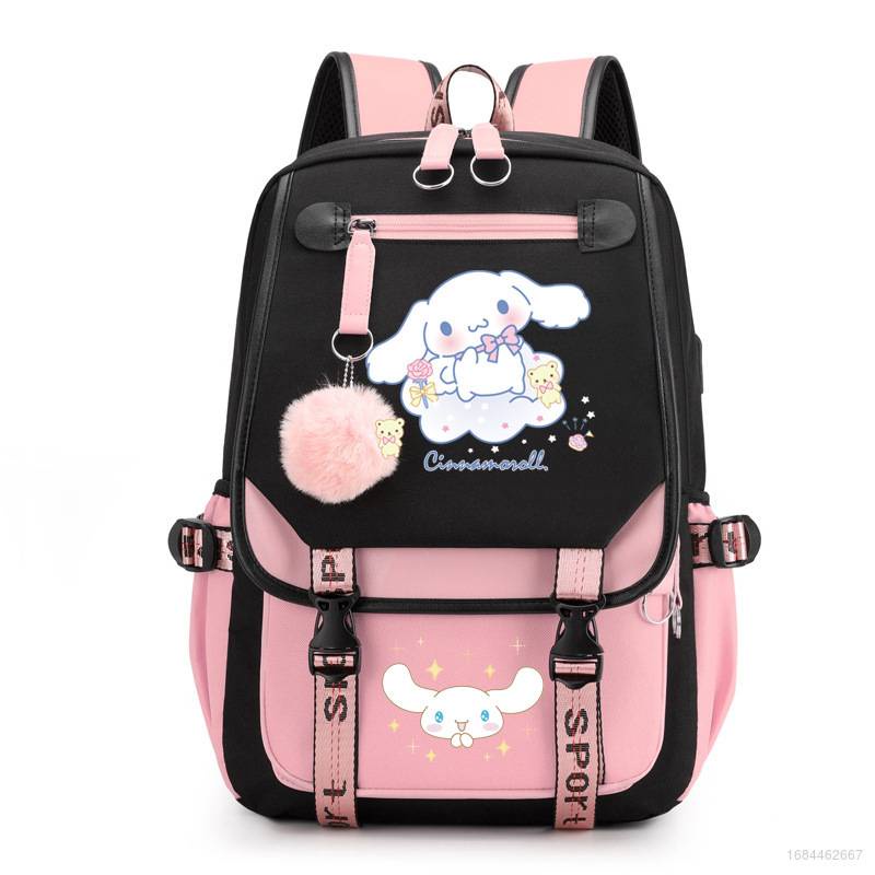 Gt2 Sanrio Cinnamon กระเป๋าเป้สะพายหลัง ความจุขนาดใหญ่ กันน้ํา พิมพ์ลาย แฟชั่น สําหรับผู้หญิง ผู้ชาย นักเรียน
