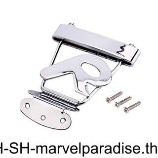 สะพานสายกีตาร์ 6 สาย R Trapeze Tailpiece Bridge Bass สําหรับกีตาร์แจ๊ส Archtop