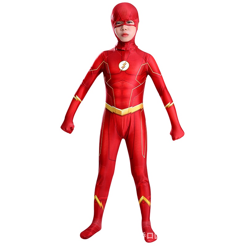 Boy The Flash Muscle Superhero แฟนซีชุดเด็กแฟนตาซีการ์ตูนภาพยนตร์ Carnival Party ฮาโลวีนเครื่องแต่งกายคอสเพลย์ ราคา ถูกที่สุด ดีลบีเคเค แกลเลอรีภาพที่ 7