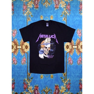 พร้อมส่ง ผ้าฝ้ายบริสุทธิ์ 🎸METALLICA เสื้อวง Metallica (Hammer) สินค้านำเข้า ลิขสิทธิ์แท้ T-shirt