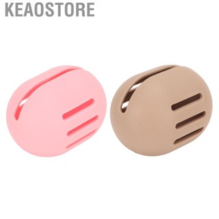 Keaostore Silicone Makeup Sponge Holder  Makeup Blender Sponge Holder Double Side Hollow Flexible Portable  for Outdoor Use