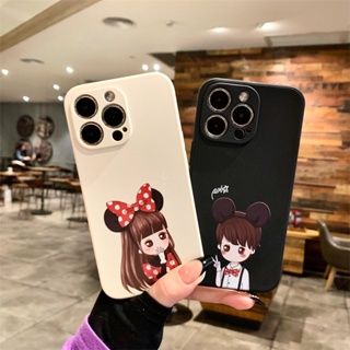 เคสโทรศัพท์มือถือคู่รัก แบบนิ่ม ประดับโบว์ สําหรับ Realme 10 pro 5g C35 C33 C31 C11 2021 7i C17 C15 C21 C20 C21Y C25Y C25 C12 C25S 8i 5 5i 5s 6i 6 6s 7 8 9 pro 5g D083A