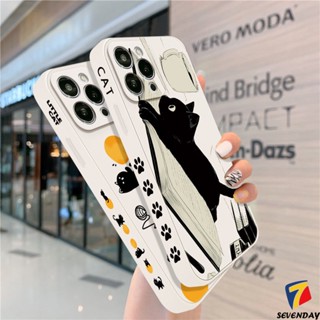 เคสโทรศัพท์มือถือ ลายการ์ตูนแมวน่ารัก สําหรับ Redmi 10 12C 9 9A A1 9T 9C NFC Note 11 11s 12 9 8 10s 10 Pro Plus Mi 10 11 Lite 10T Poco F4 M5 M4 X5 F3 M3 X3 Pro ฝาครอบขอบตรง