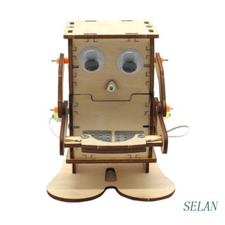 Selan โมเดลหุ่นยนต์ไม้ Diy ของเล่นสําหรับเด็ก