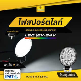 ไฟสปอร์ตไลท์ LED 12v และ 24V (3.3 นิ้ว) ไฟหน้ารถ ไฟออฟโรด ไฟท้าย รถบรรทุก รถยนต์ รถเตอร์ไซค์ และรถทั่วไป (MiniC)