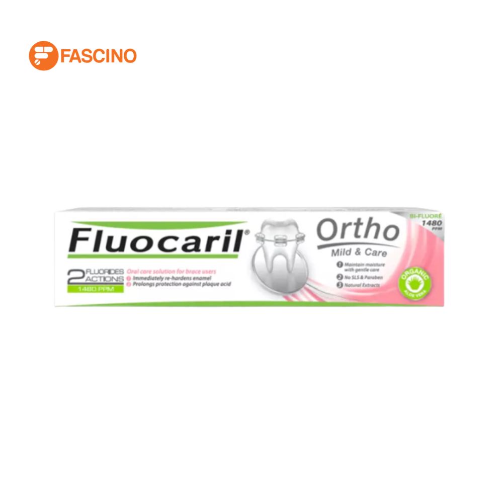 FLUOCARIL Ortho Mild & care ยาสีฟันสำหรับคนจัดฟัน (125g.)