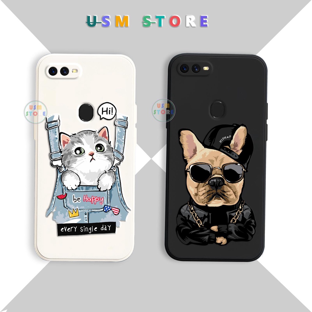 เคสสําหรับ OPPO A7 / AX7 / A7N/F7 /F9/F9 PRO/A7X/Realme U1/Realme 2 PRO TPU ยืดหยุ่น ขอบสี่เหลี่ยม