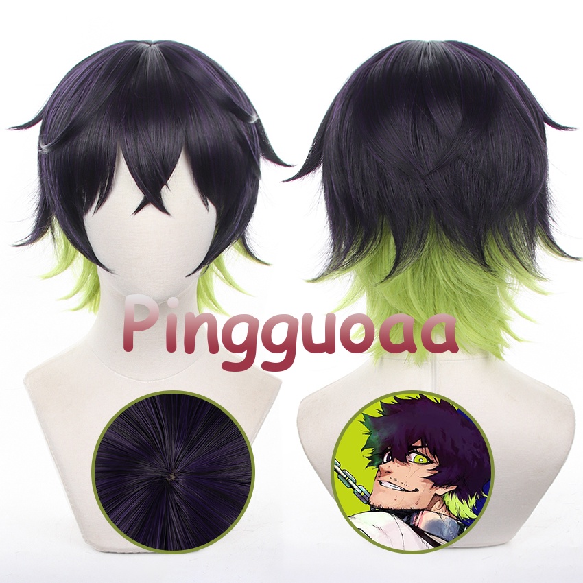 Anime Shugo Chara! Tsukiyomi Ikuto Cosplay Wig 30cm Blue Short Wigs Heat Resistant Synthetic Hair