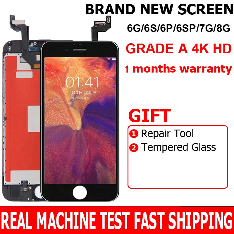 แผงหน้าจอสัมผัส LCD แบบเปลี่ยน สําหรับ iPhone 6 6s 6P 7P 6SP 8P 7 8 Plus 4S