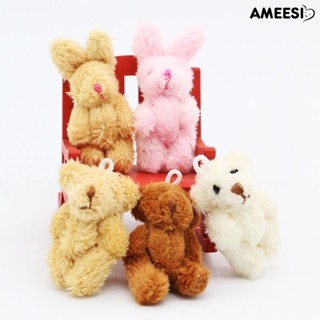 Ameesi บ้านตุ๊กตาหมี กระต่าย ขนนิ่ม น่ารัก ขนาดกะทัดรัด สําหรับตกแต่งบ้านตุ๊กตา