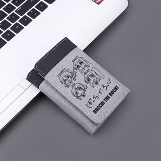 กระเป๋าสตางค์ BOCCHI THE ROCK! Two-Dimensional anime short wallet Gotoh Hitori peripheral Japanese student version folding card case money clip
