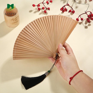 Alanfy พัดไม้ไผ่ แบบพกพา ขนาดกะทัดรัด สีดํา สําหรับเต้นรํา 1…