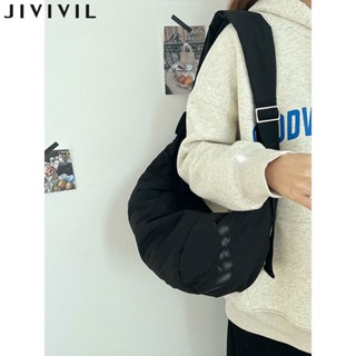 JIVIVIL·เด็กหญิงกระเป๋า crossbody ใบเดียวความจุขนาดใหญ่พักผ่อนง่ายทุกอย่างด้วยถุงเกี๊ยว