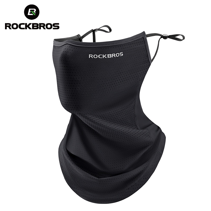 【TH Delivery】ROCKBROS ผ้าเรยอน ฤดูร้อน หน้ากาก ป้องกันรังสียูวี แห้งเร็ว คลุมใบหน้า กันแดด ผ้าพันคอ ระบายอากาศ ป้องกันคอ แขวนหู