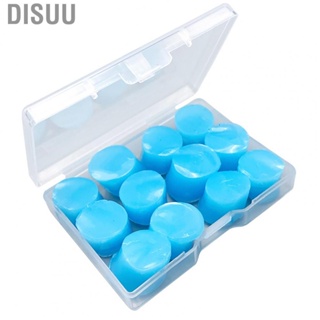 Disuu (Blue)12pcs Ear Plugs Soft Special  Small Lightweight Portable Single 0.8cm