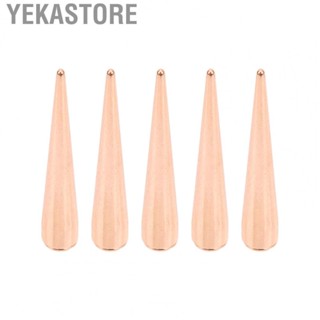 Yekastore Punk Cone Spikes  Punk Cone Spikes Studs Rose Gold  for Leather Crafts