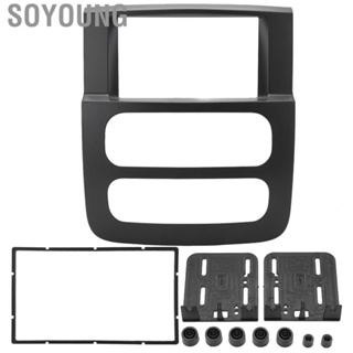 Soyoung CD Panel Cover  Stereo Frame Black Antiwear for Car Replacement for Dodge Ram Truck 2002-2005