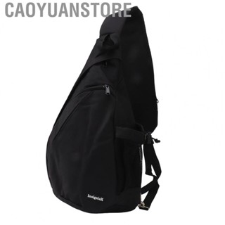 Caoyuanstore Waist Bag  Men Fanny Pack Smoothing Zipper Antiwear Polyester Simple Black  for Travel