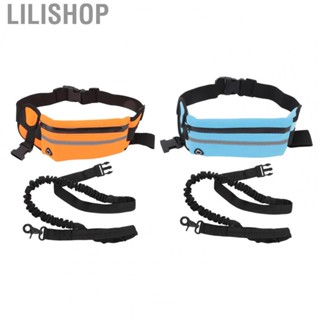 Lilishop Hands Free Dog Leash Fanny Pack Waist Dog Leash Nylon Bungee Leash Pack For Ni