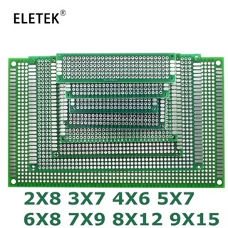 แผ่นบอร์ด PCB ทองแดง สองด้าน สําหรับ Arduino 9x15 8x12 7x9 6x8 5x7 4x6 3x7 2x8 ซม.