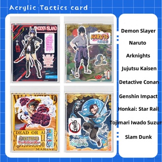 โมเดลฟิกเกอร์อะคริลิค รูปอนิเมะ Demon Slayer Genshin Impact Arknights สําหรับตกแต่งบ้าน