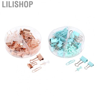 Lilishop Office Clips Kit  Rust Proof Paper Clips Beautiful Decoration  for Office for Sketching