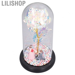 Lilishop BHDK Colorful Rose Flower Gift Colorful  Night Light Artificial Forever Love