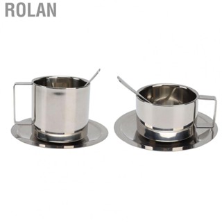 Rolan Latte Cappuccino  Cup  Double Walled Beautiful Practical Insulated Coffee Cup Set  for Office