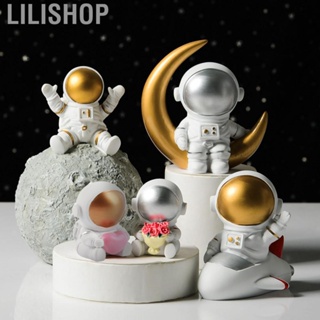 Lilishop Astronaut Ornaments Space Traveler Sculpture Statue Model for Home Bookcase Desktop Decoration Creative Birthday Gift