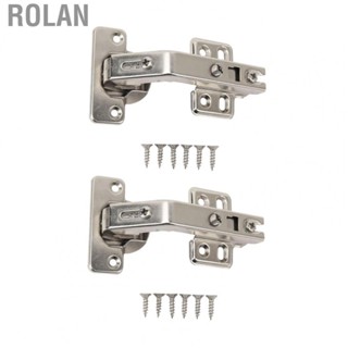 Rolan Adjustable Cabinet Hinges  Nickel Plated Finish Pack Of 2 Silent Motion Frameless Cabinet Hinges Cold Rolled Steel  for Cabinet