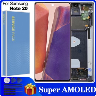 อะไหล่หน้าจอสัมผัส LCD 6.7 นิ้ว สําหรับ Samsung Galaxy Note 20 Note20 N980F SM-N981F