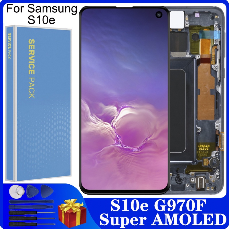 หน้าจอสัมผัสดิจิทัล LCD S10e 5.8 นิ้ว แบบเปลี่ยน สําหรับ SAMSUNG Galaxy S10 E G970F/DS G970W G970U SM-G9700