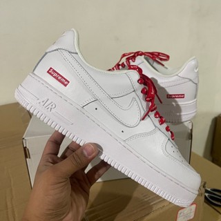 Nike Air Force 1 x Sprme `White (ชายและหญิง) MM5F