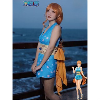 One piece  cosplay costume Nami cosplay costume ชุดคอสเพลย์วันพีช Wano country Nami สไตล์วาโนคุนิ สําหรับปาร์ตี้ฮาโลวีน