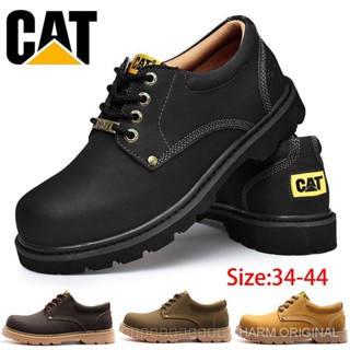 [ของแท้] 【ของแท้】 Caterpillar 1904 รองเท้าบูทมาร์ติน หนัง กันน้ํา กันลื่น สําหรับผู้ชาย และผู้หญิง TTQS