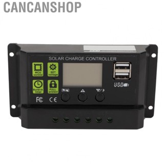 Cancanshop Solar Panel Intelligent Regulator  Solar Charge Controller CPU Processor PWM Mode Digital Display  for Equipment