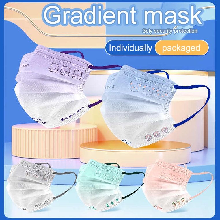 ซื้อจํานวน จํากัด ~ 10 ชิ้น / แพ็ค หน้ากากผู้ใหญ่ หน้ากากอนามัย แบบใช้แล้วทิ้ง สําหรับผู้ใหญ่ ลายการ์ตูนน่ารัก ทันสมัย